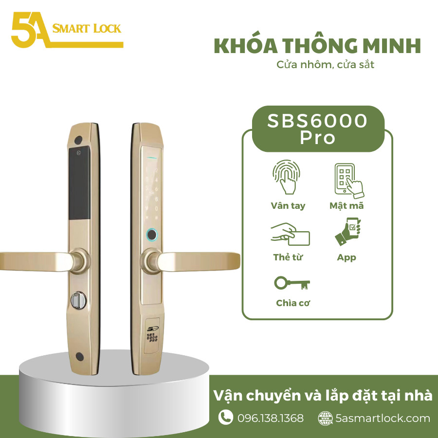 Khóa vân tay cao cấp SBS6000 Pro